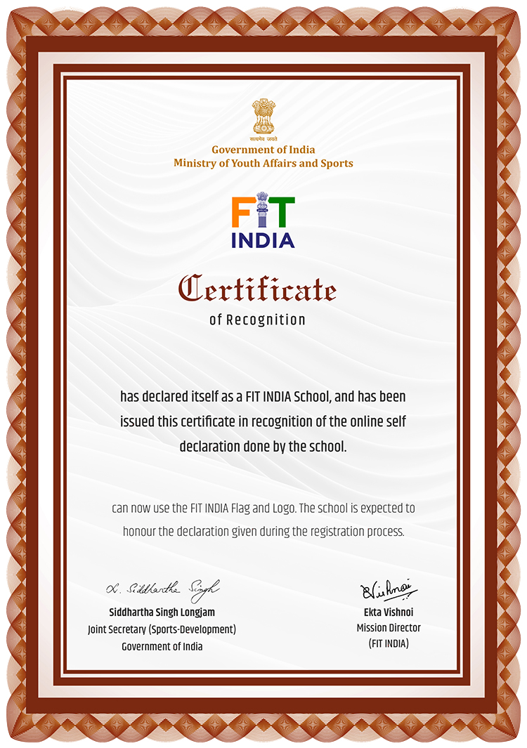 Fit India Certificate